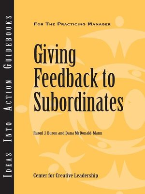 cover image of Giving Feedback to Subordinates